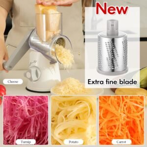 Rotary Cheese Grater and Kitchen Slicer