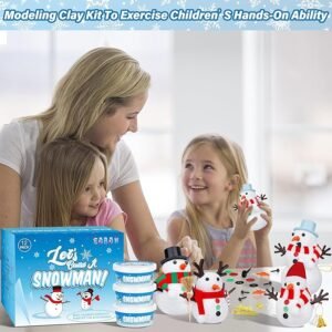 12 Pack Christmas Craft, Best Snowman Kit for Kids-2024