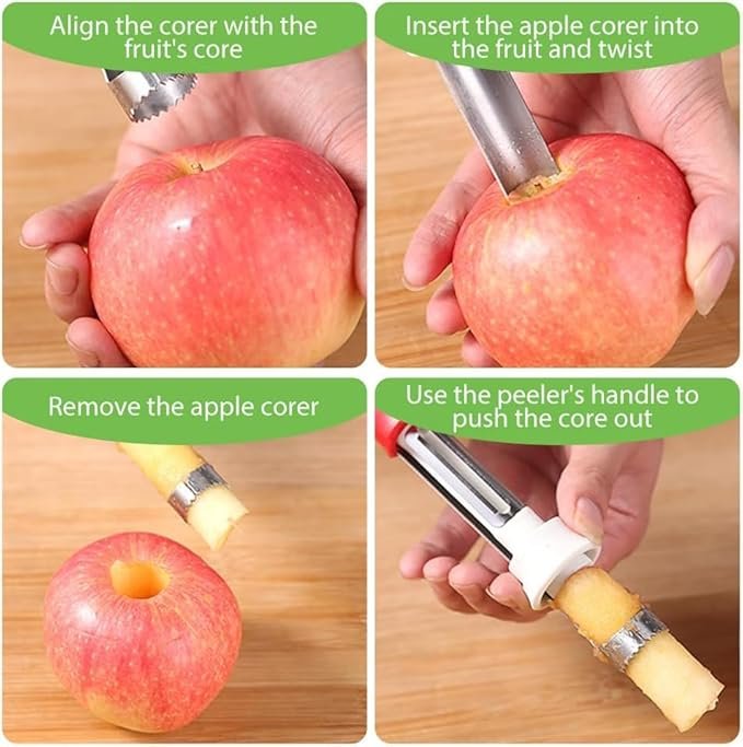 2 in 1 Best Apple Corer and Peeler 2025