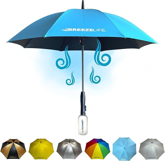 2-in-1 Umbrella Fan & Mister for Sun Protection