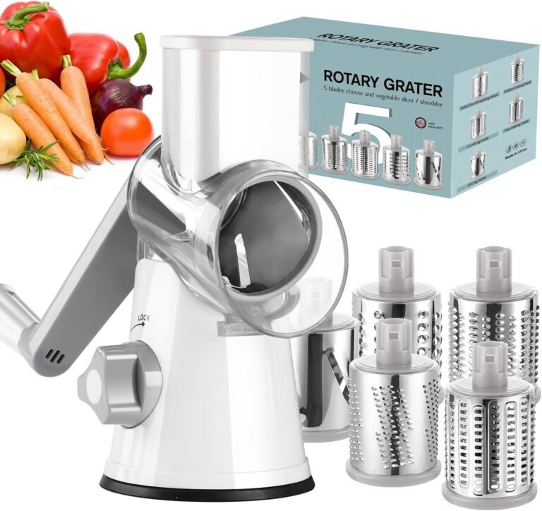 Rotary Cheese Grater and Kitchen Slicer