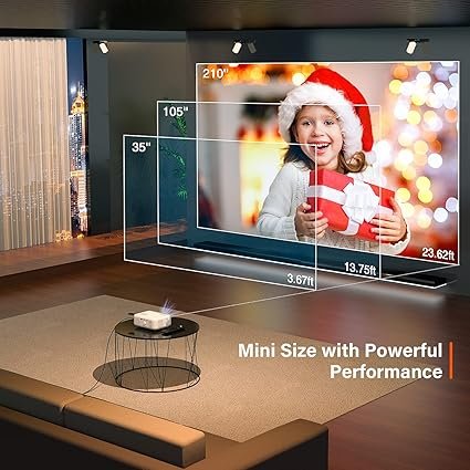 Mini Projector-1080P HD Portable Home Theater Projector – Enjoy Movies Anywhere